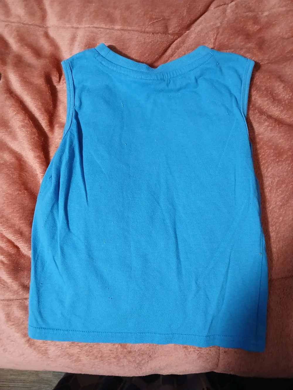 Puma Blue Logo Tank & Black Puma Shorts Set